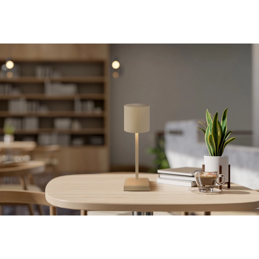 Lampe de table moderne Dixon Brun sable rechargeable Globo 9007371531394