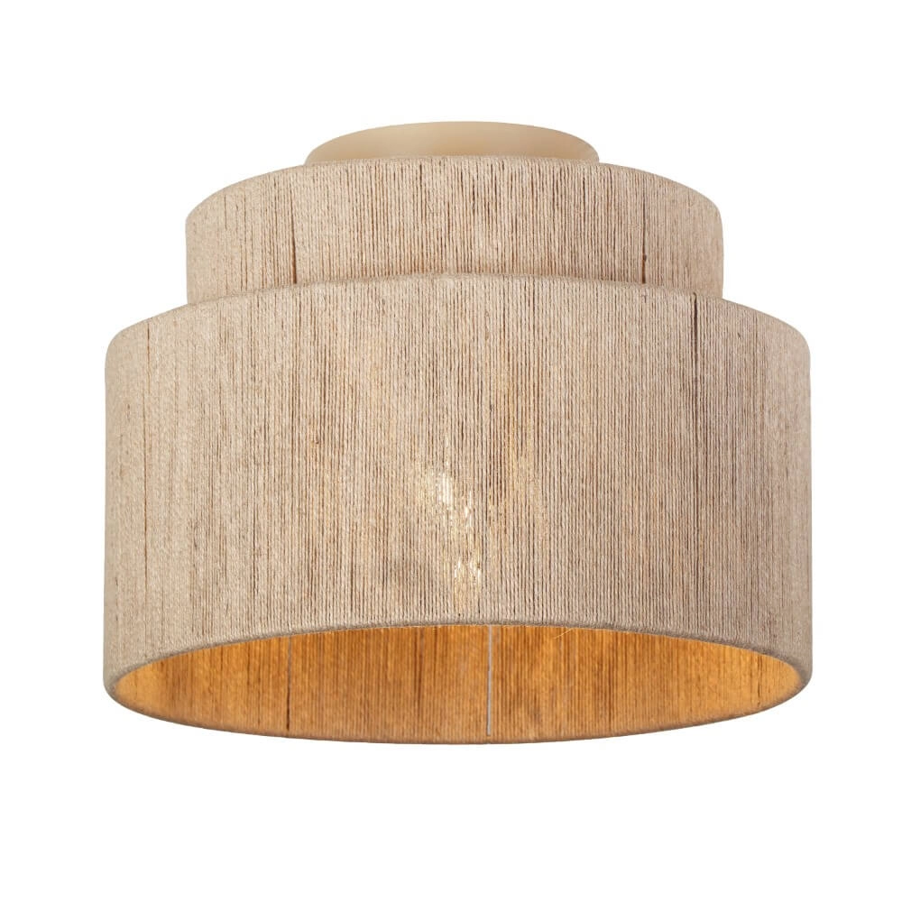 Plafonnier en corde Smilla Ø 30 cm Trio 4017807617658