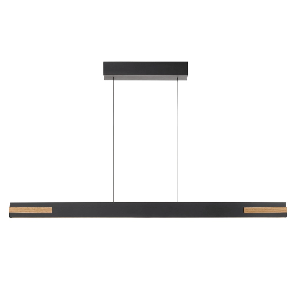 Lampe suspendue élégante Streamline noir avec bois Brilliant 4004353463631