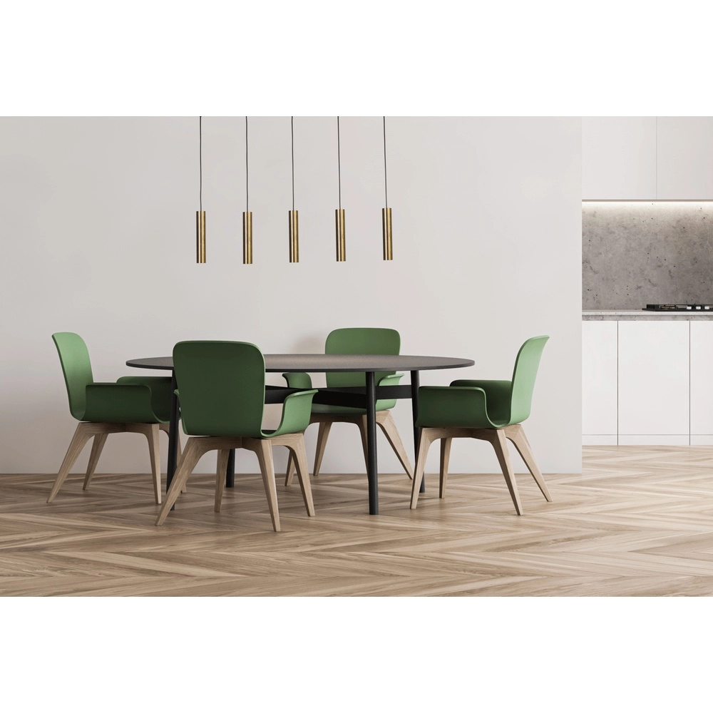 Lampe pendante de salle à manger Run 5 pendules anciens en cuivre Masterlight 8718121204581