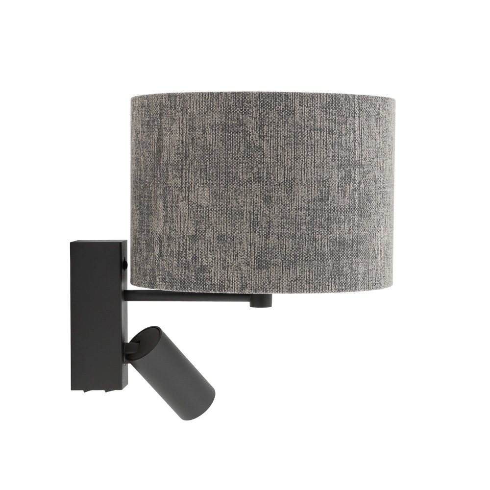 Gris lampe murale Lago avec abat-jour de lampe Lyora 5903139116770