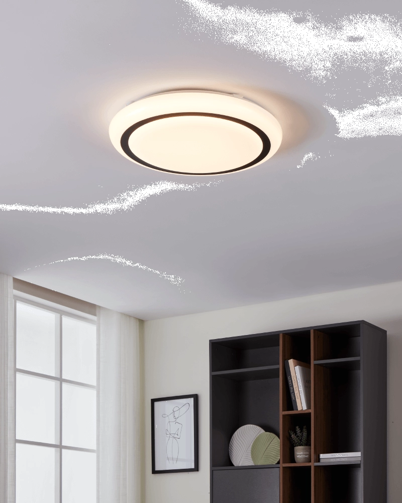 Plafonnier blanc Capasso Ø48cm Eglo 9008606243488