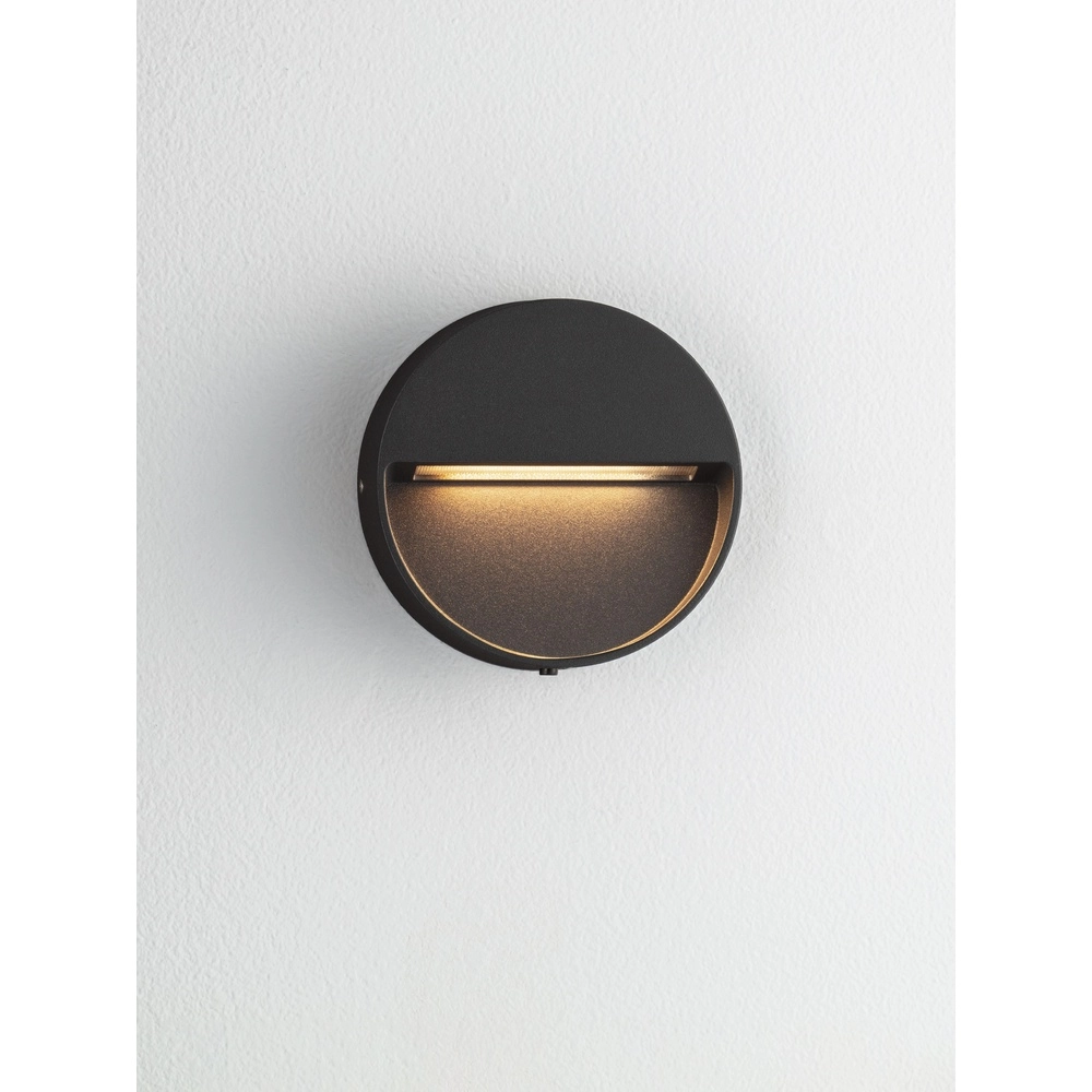 Lampe murale ronde Sete Noir Lyora 5212017497925