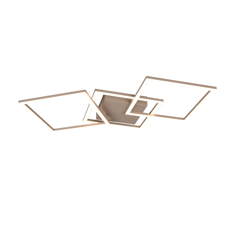 Lampe de plafond moderne Trail 74,5 cm brun sable Trio 4017807714180