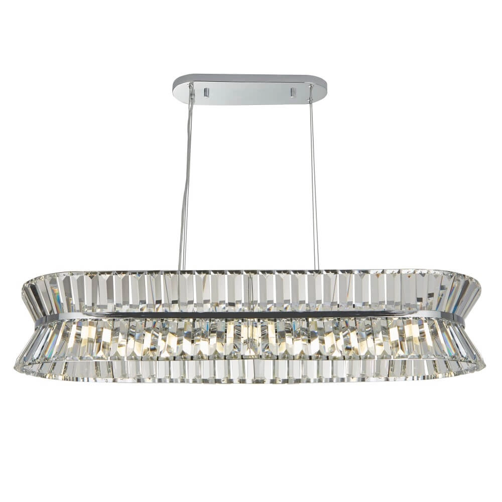 Lampe suspendue design Uptown chrome Searchlight 5053423243993