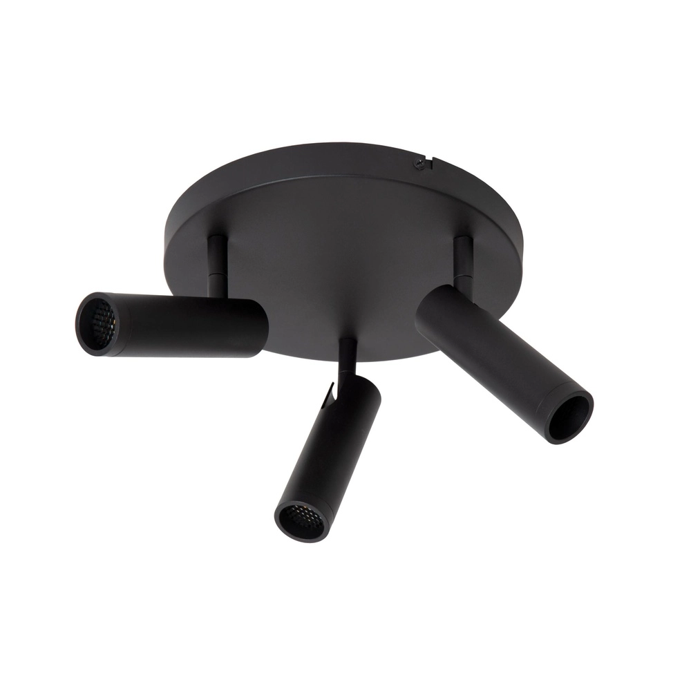 Lampe de plafond élégante Grado Noir à 3 lumières