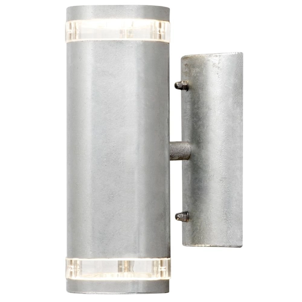 Spot murale Modena Up - Down 2 lumières 23cm gris zinc