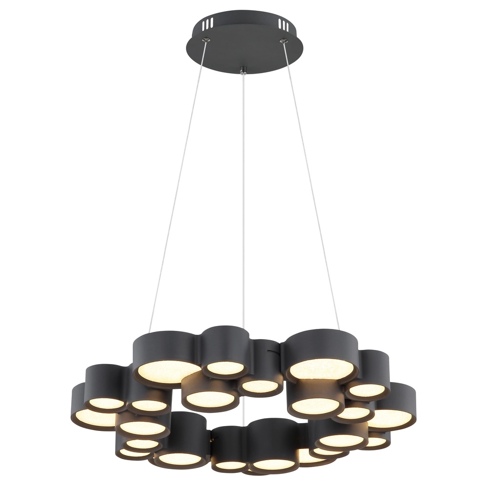 Lampe pendante de conception Darla Noir