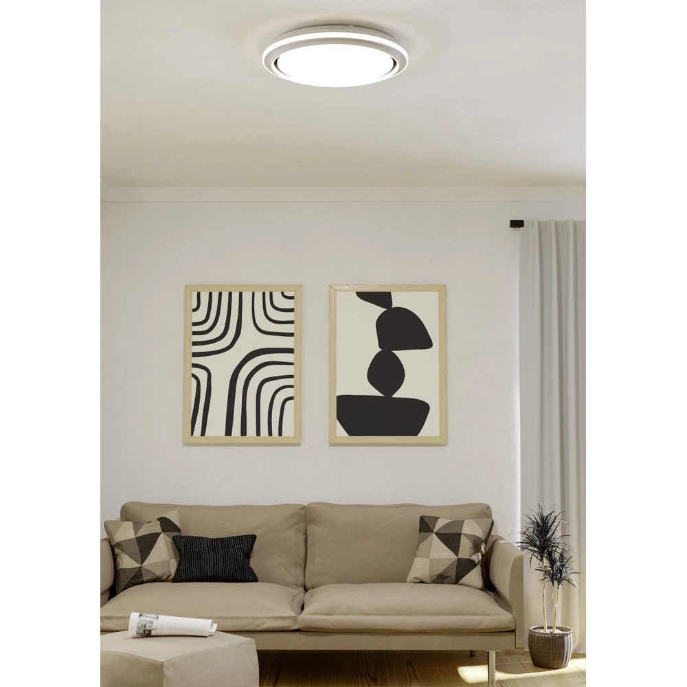 Éclairage de plafond Semovigo blanc Ø 40cm Eglo 9008606391837