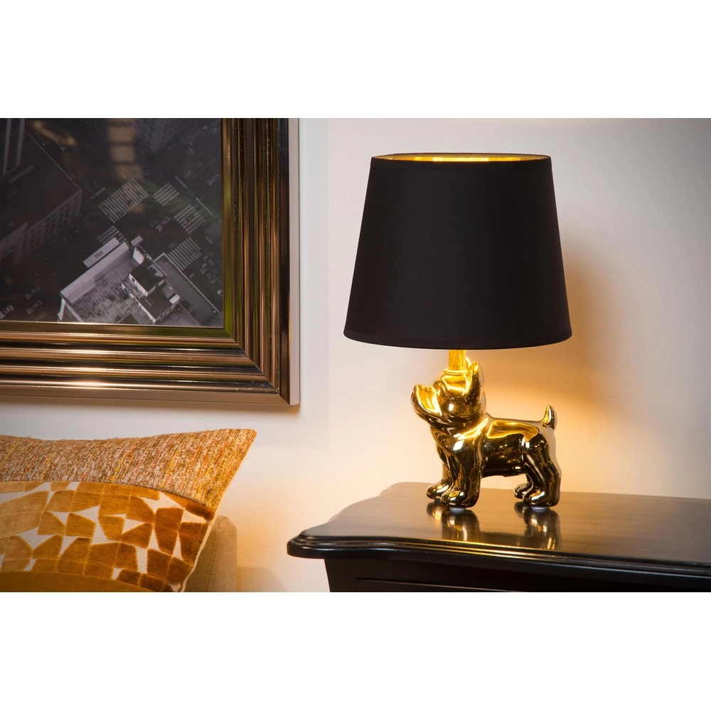 Lampe de table Extravaganza Sir Winston Or chien avec noir Lucide 5411212134097