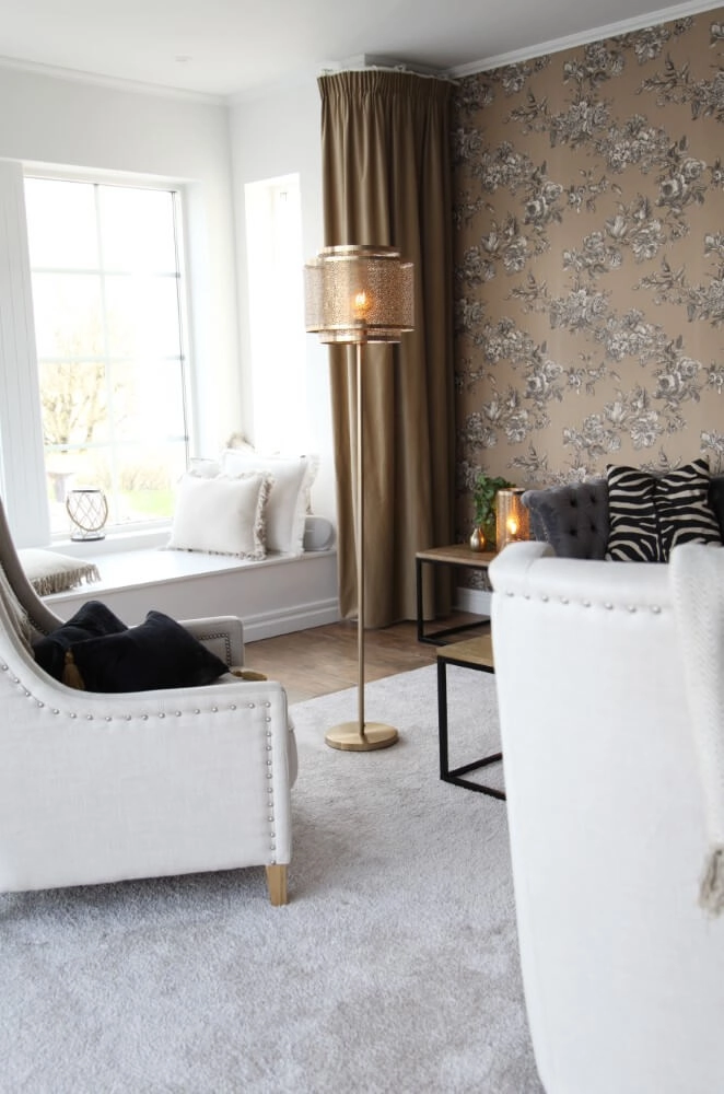 Lampe sur pied Hermine laiton mat By Rydéns 7391741001801