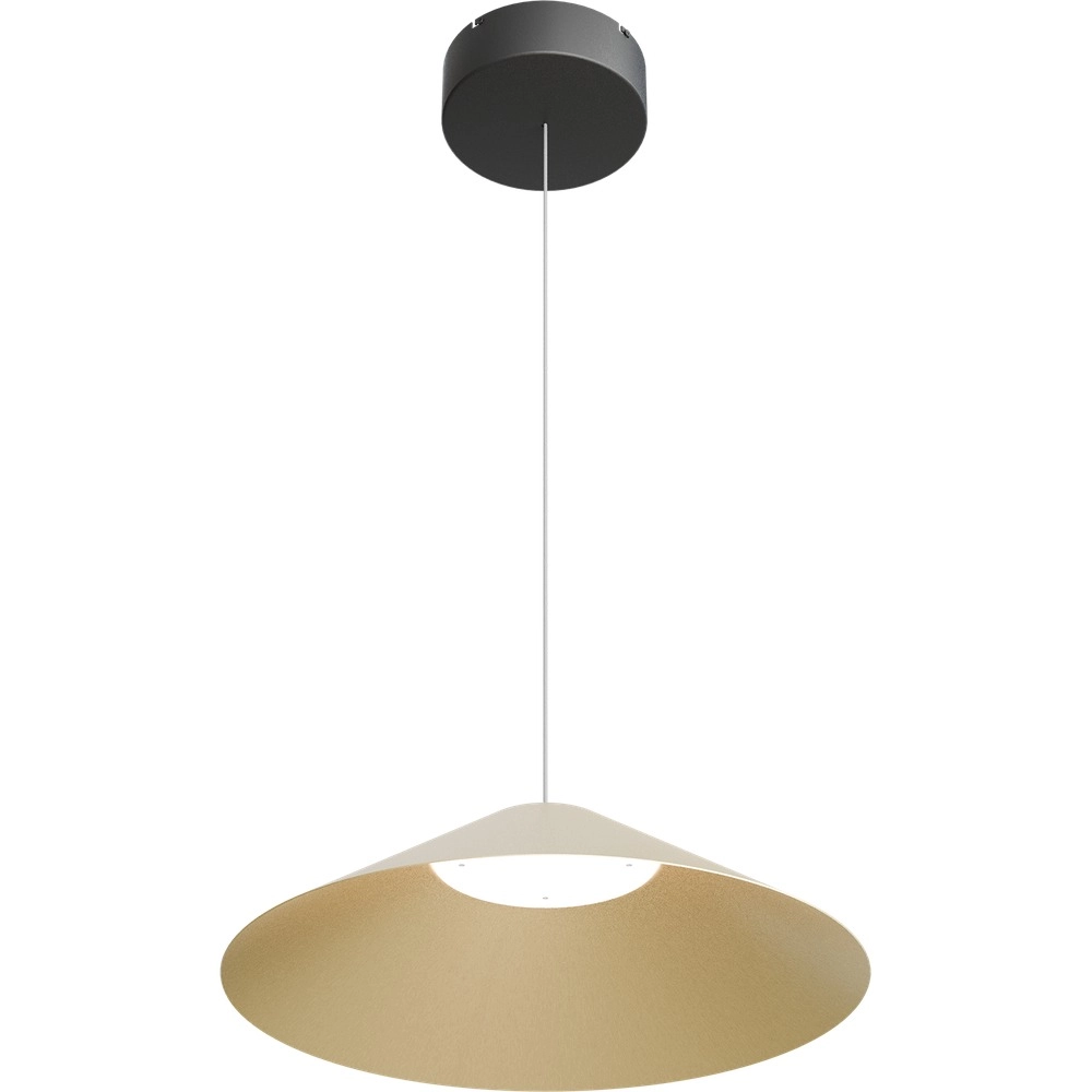 Lampe pendante de conception Ceppo noir avec or Ø 45cm
