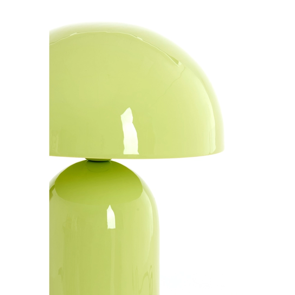 Lampe de table champignon Tolima vert clair brillant - Ø 23cm Light & Living 8717807807818