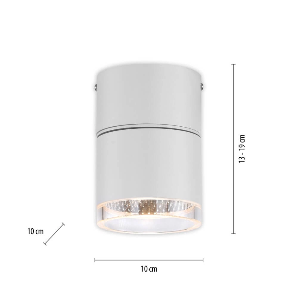 Spot en saillie blanc Pure Nola célibataire Paul Neuhaus 4012248374535