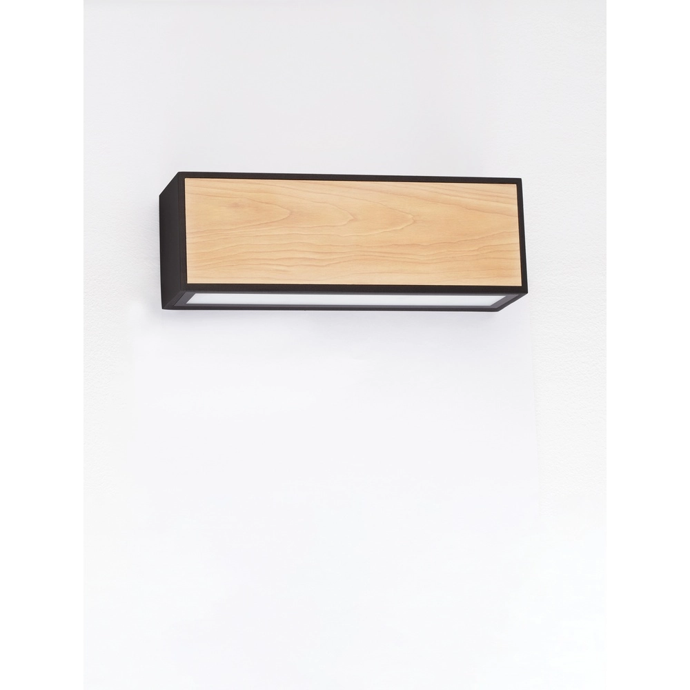 Applique murale Astral anthracite avec bois Lyora 5212017449948