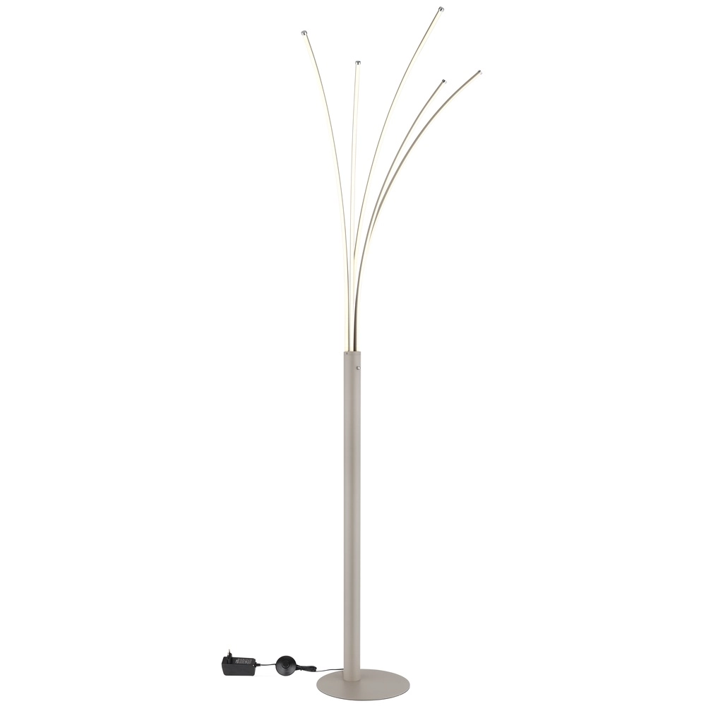 Lampadaire de conception Bizzy brun sable Globo 9007371578405