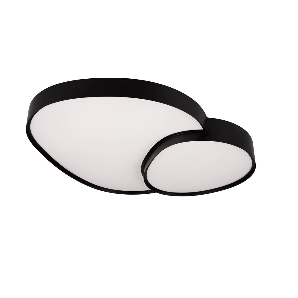 Plafonnier organique Rise 77cm noir Trio 4017807600612
