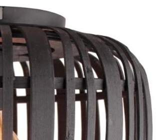 Plafonnier Woodrow 32 cm noir Brilliant 4004353395291