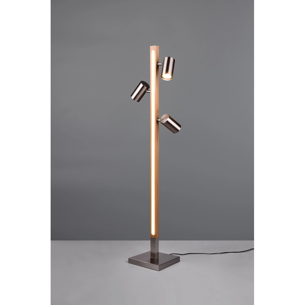 Lampadaire design Marley nickel Trio 4017807559774