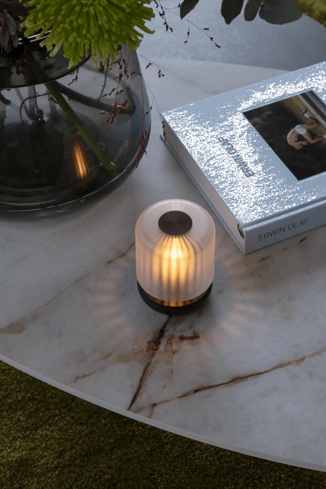 Lampe de table rechargeable Firefly bronze frosted Humble 6097522834804