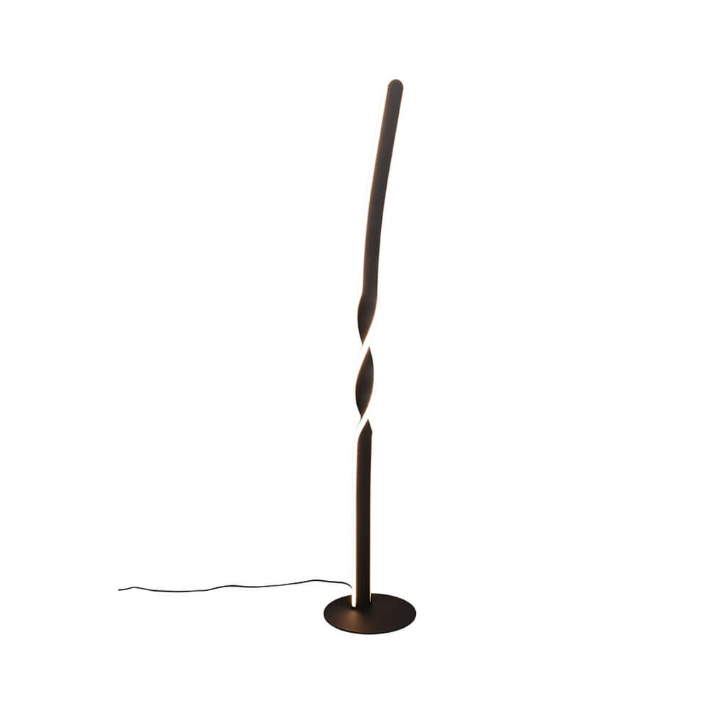 Lampadaire design Ginko noir