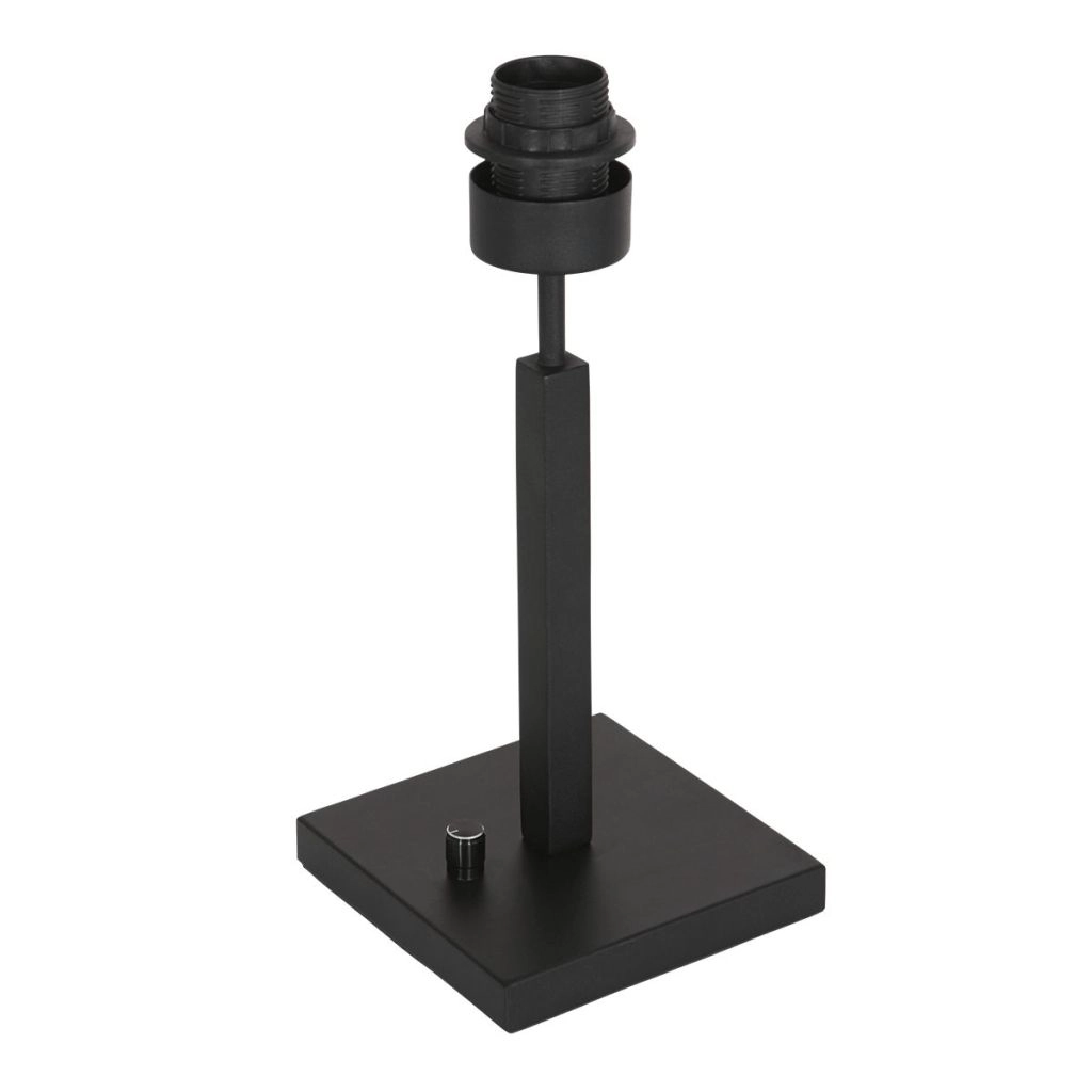 Lampe de table noire Stang avec un chapeau en liège Ø20cm Steinhauer 8712746180541