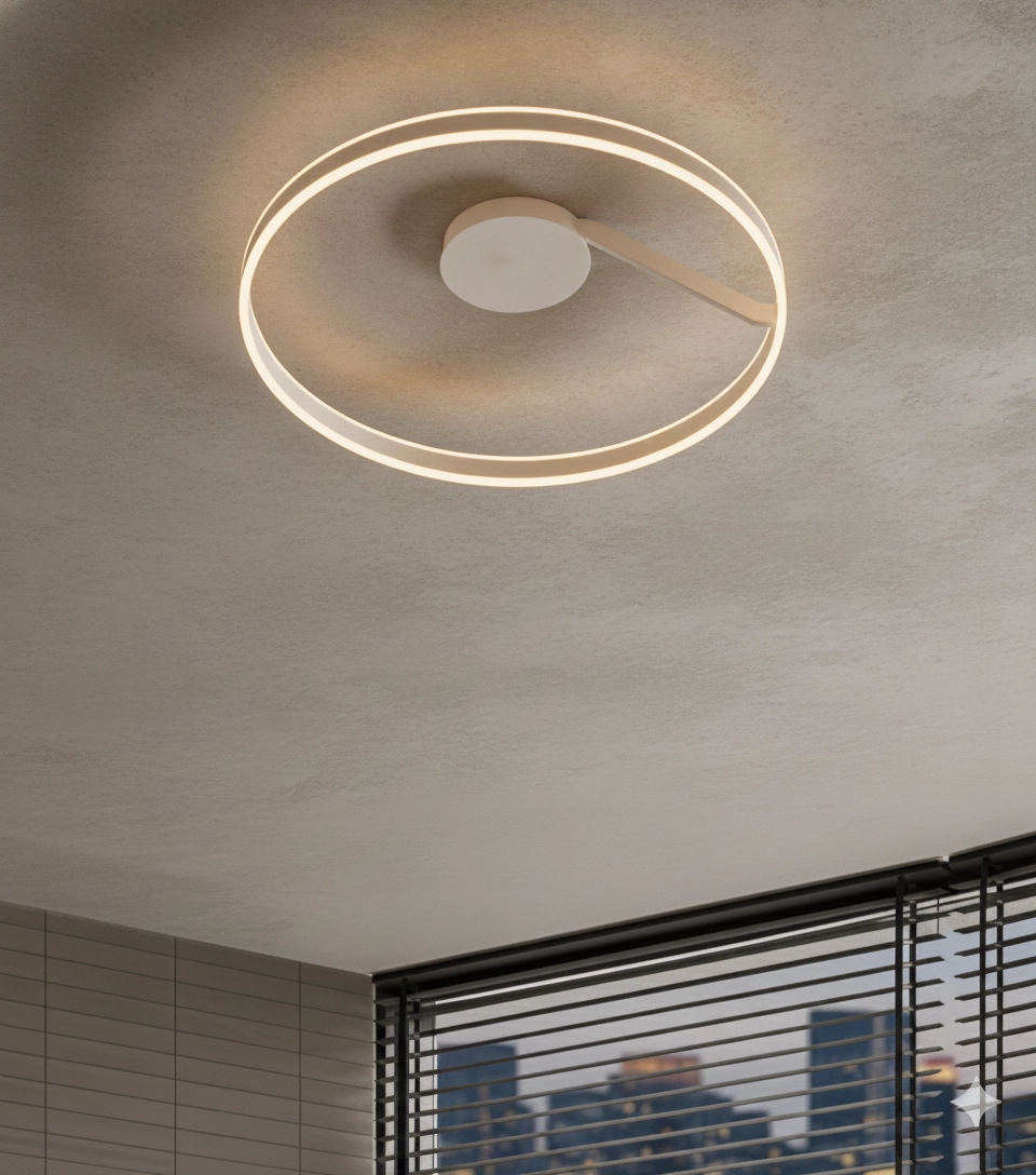 Plafonnier Bianco blanc Ø 80cm