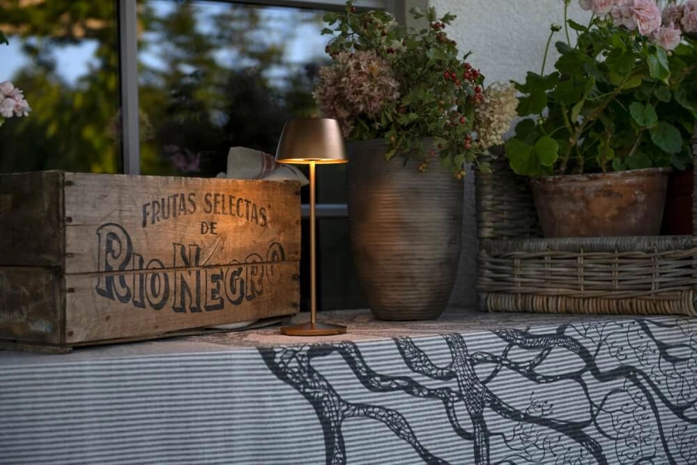 Lampe de table rechargeable Eze cuivre KonstSmide 7318308409016