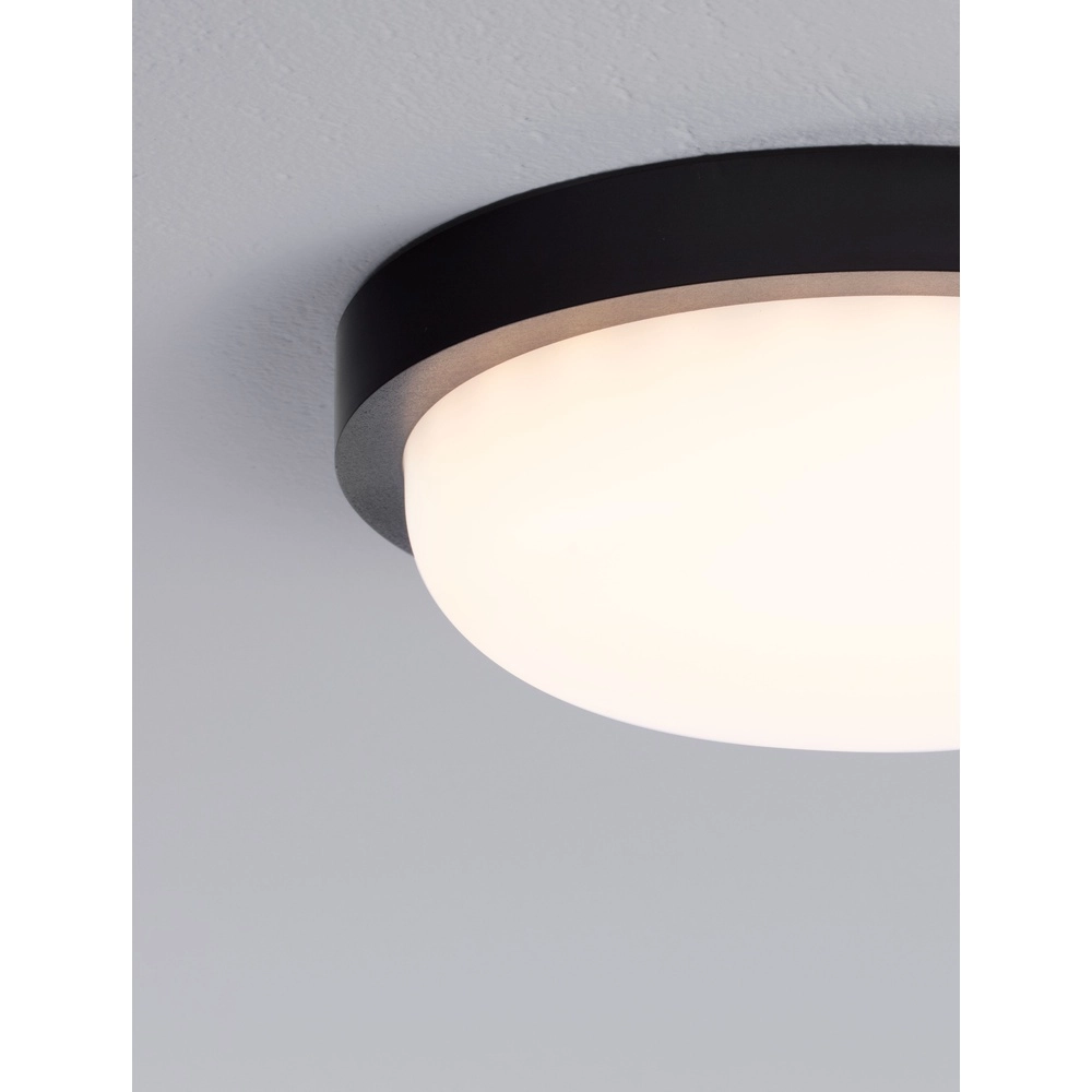 Plafonnier Reo noir Ø 23,5cm Lyora 5212017453310