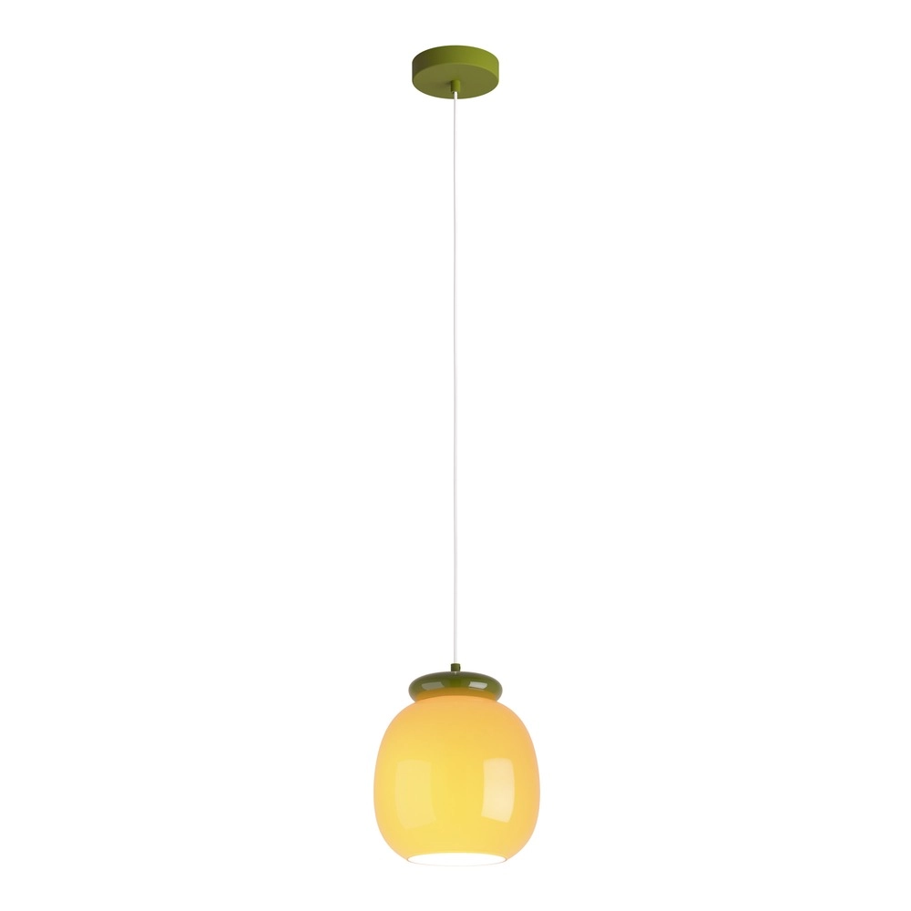 Lampe pendante de conception Berardelli orange avec vert Ø 23cm Eglo 9008606404926