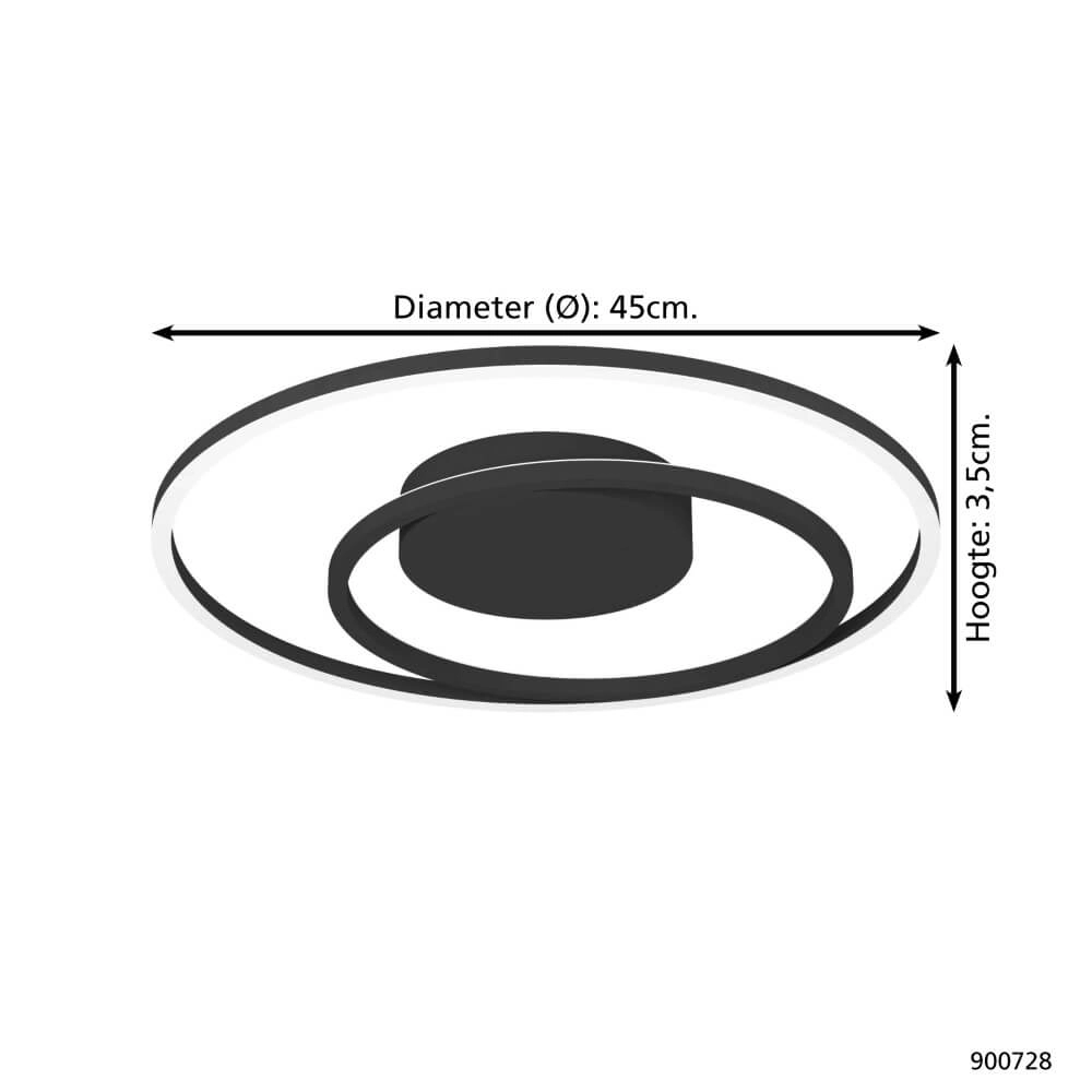 Plafonnier LED Zigbee Calagrano-Z Ø45cm Eglo 9008606262229