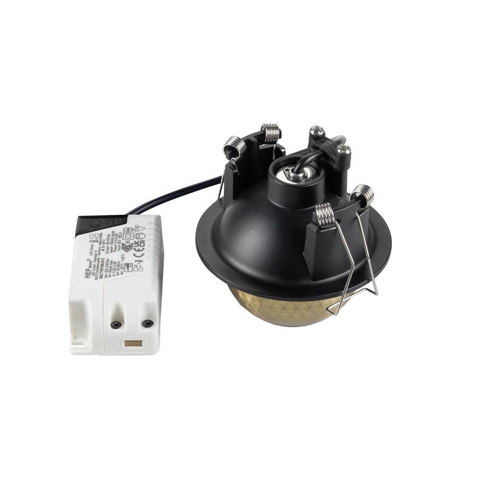 Spot encastré Dysko noir avec or SLV 4024163316712