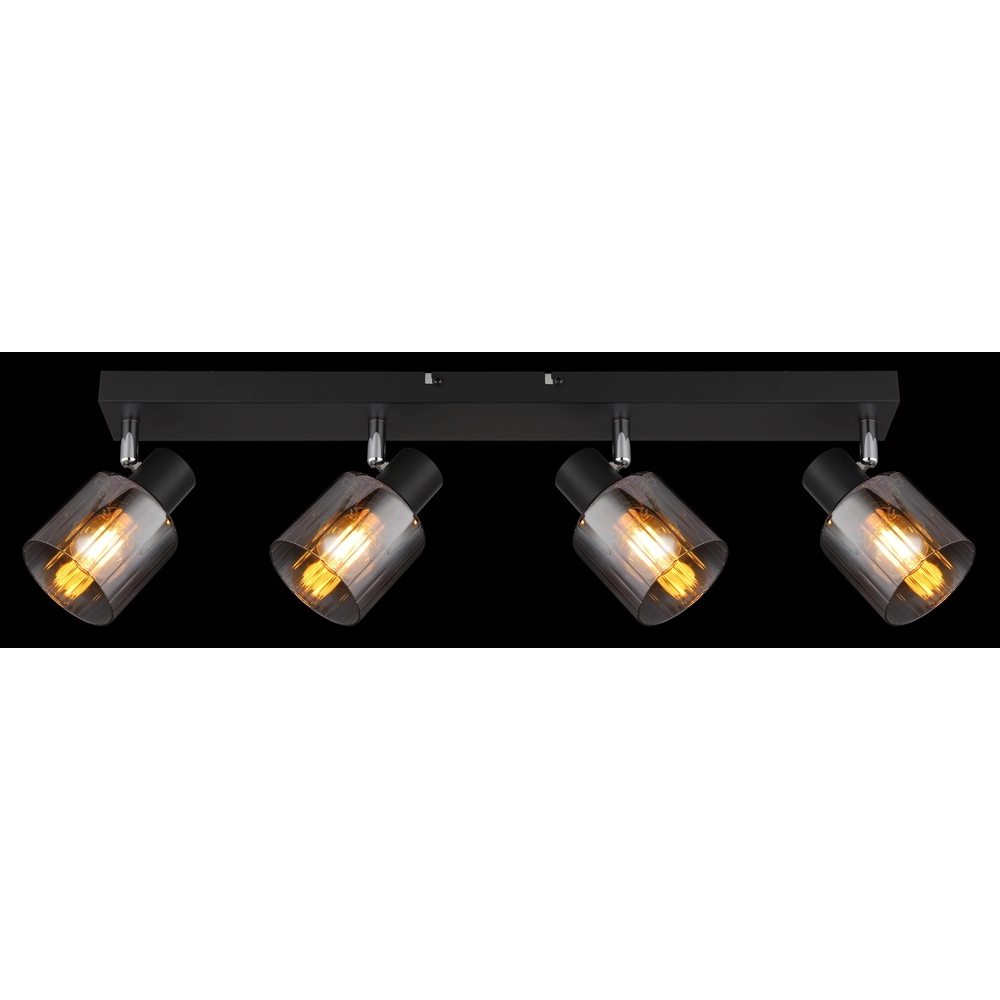 Lampe de plafond Jack Noir à 4 lumières Globo 9007371519835