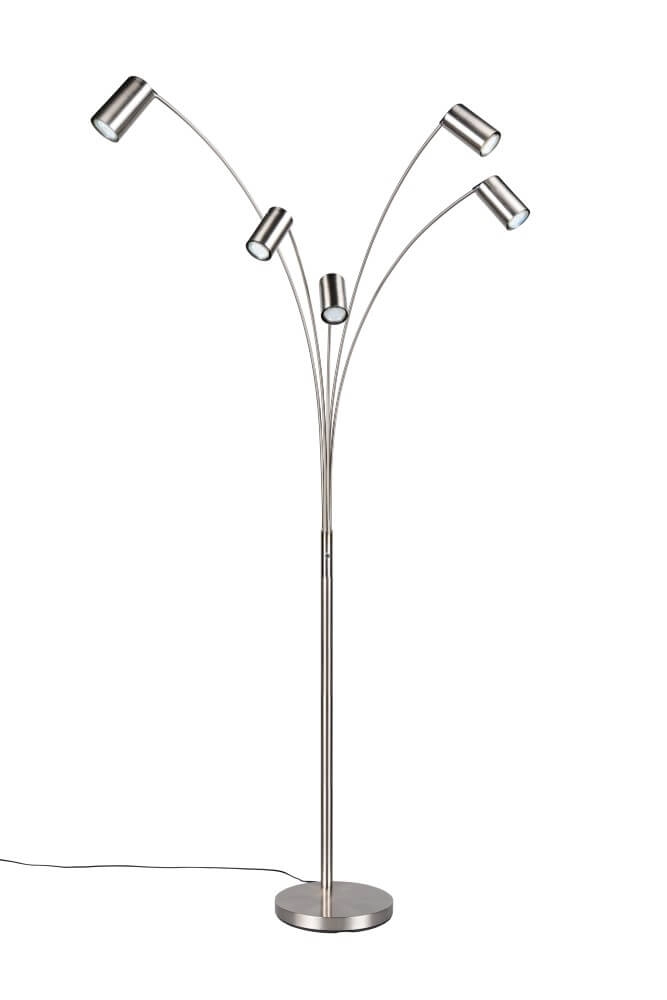 Lampadaire 5 lumières Marley Acier inoxydable Trio 4017807612356
