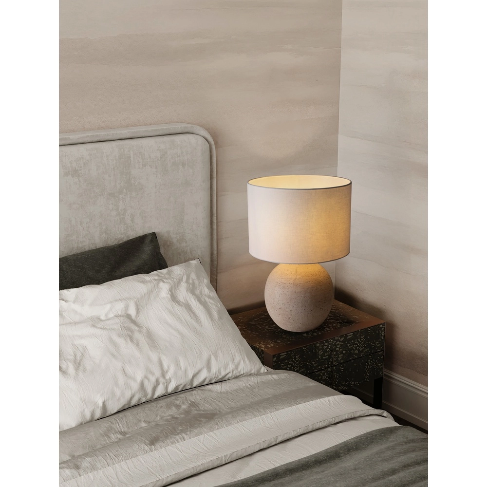 Lampe de table Nagomi beige avec capuche crème Lyora 5212017468222