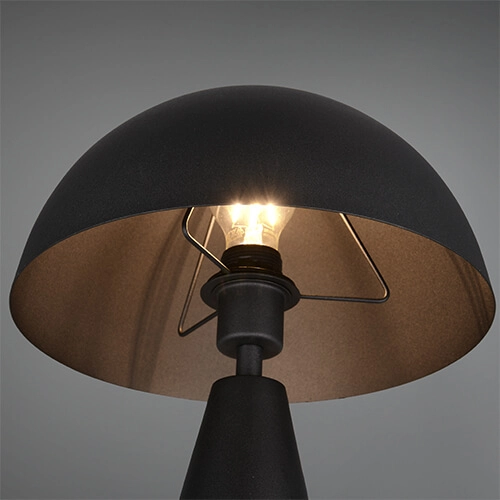 Lampe de table tendance Alfie noir Trio 4017807617139