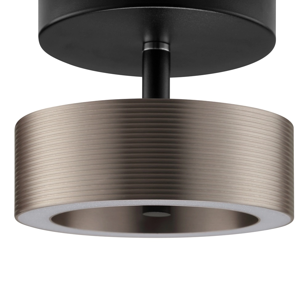 Lampe de plafond Axion Noir avec brun Brilliant 4004353477157