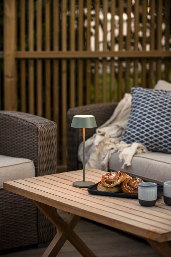 Lampe de table rechargeable Menton vert menthe KonstSmide 7318307839630