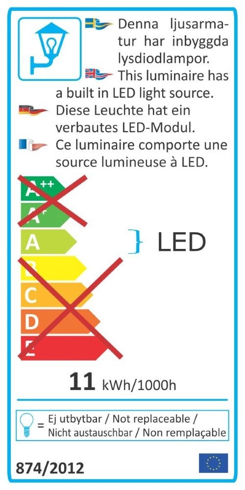 Spot murale Cesena avec Capteur de crépuscule KonstSmide 7318308632520