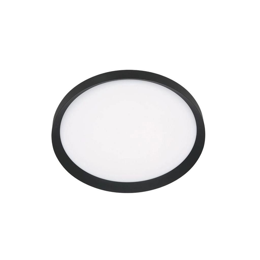 Éclairage de plafond moderne Flady noir Ø30cm Steinhauer 8712746181012