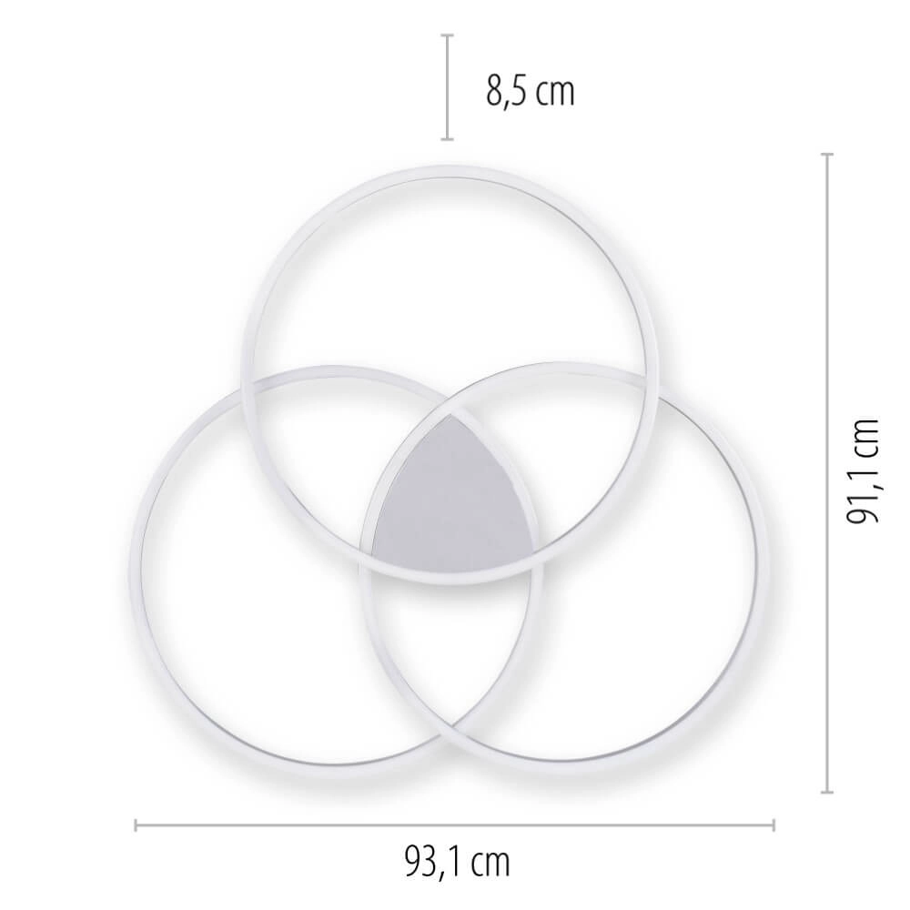 Plafonnier Q-Kate conception ronde Paul Neuhaus 4012248342930
