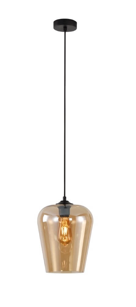 Lampe suspendue Tombo ambre Ø 23cm Lampe suspendue Tombo ambre Ø 23cm