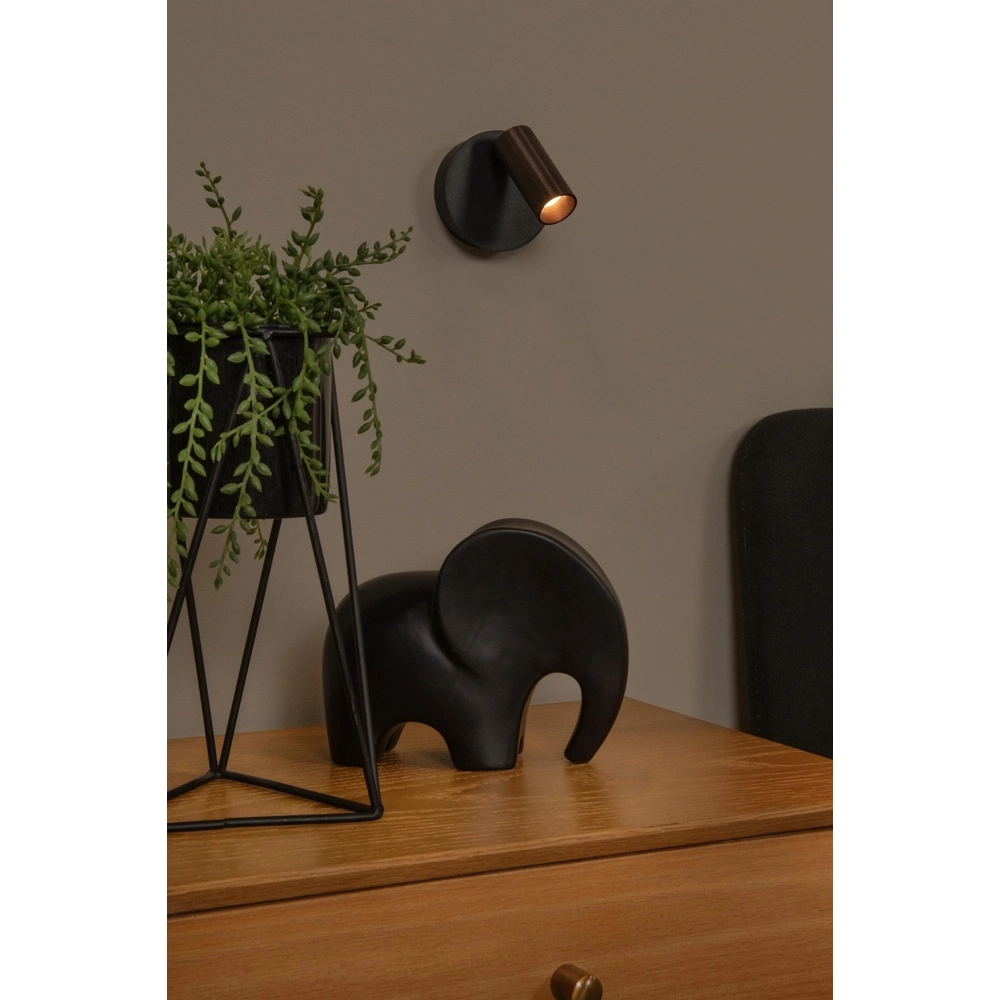 Lampe murale rechargeable Toni Marron café magnétique Lucide 5411212290557