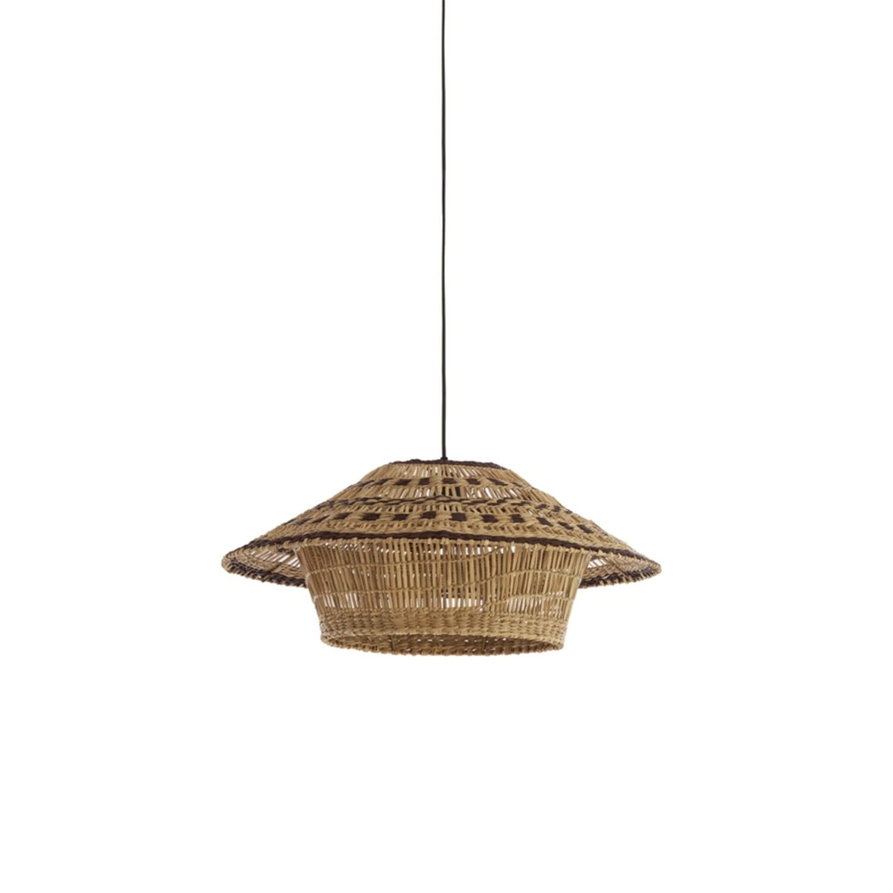 Lampe suspendue Owana Ø 64 cm de rotin brun