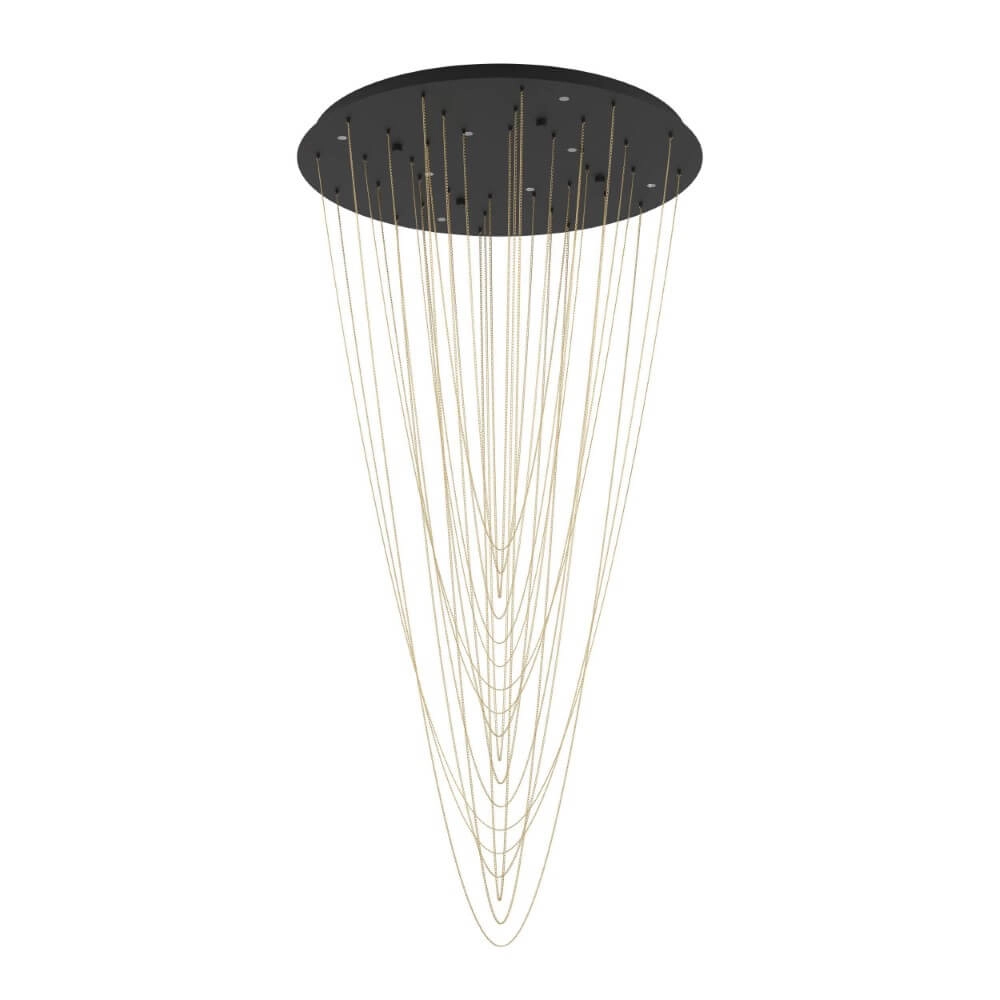 Lampe suspendue Trepuco avec chaînes 150cm
