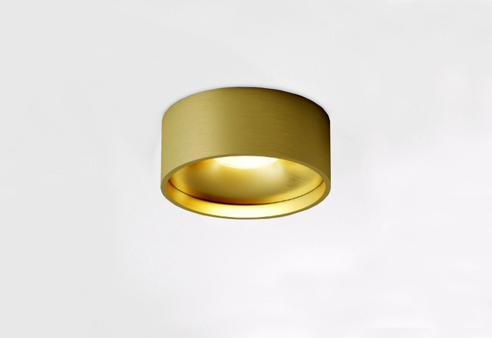 Éclairage de plafond de salle de bain Oran Ø 12cm - Or brossé Artdelight 8720701103887