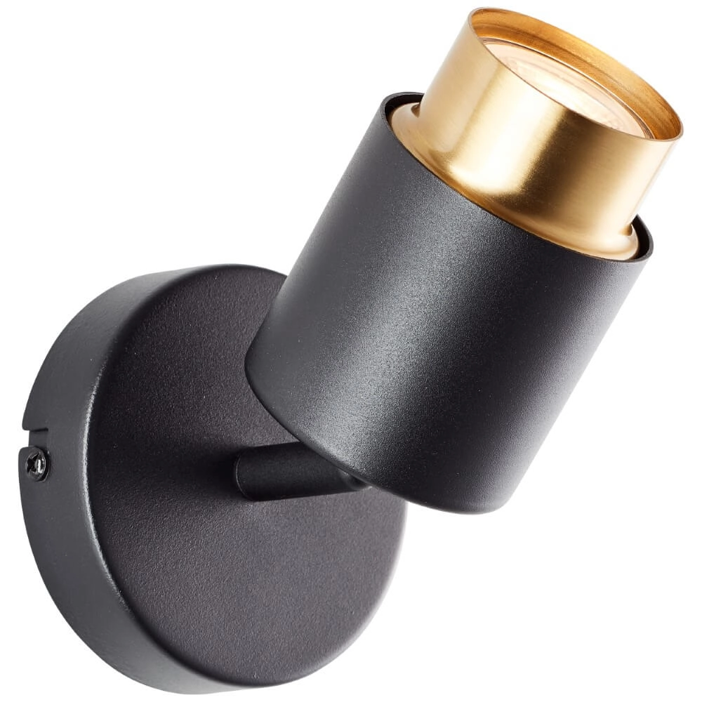 Spot en saillie Covelo noir avec de l'or Brilliant 4004353441349