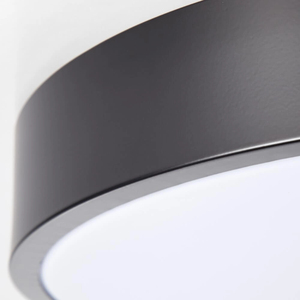 Plafonnier design Slimline noir Ø 33cm Brilliant 4004353426551