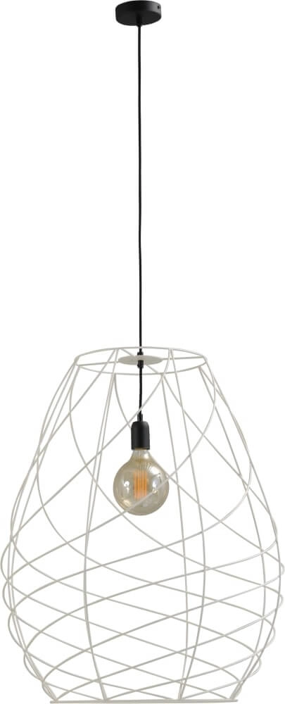 Lampe fil de cage Cesto 62 blanc avec du noir Masterlight 8718121174044