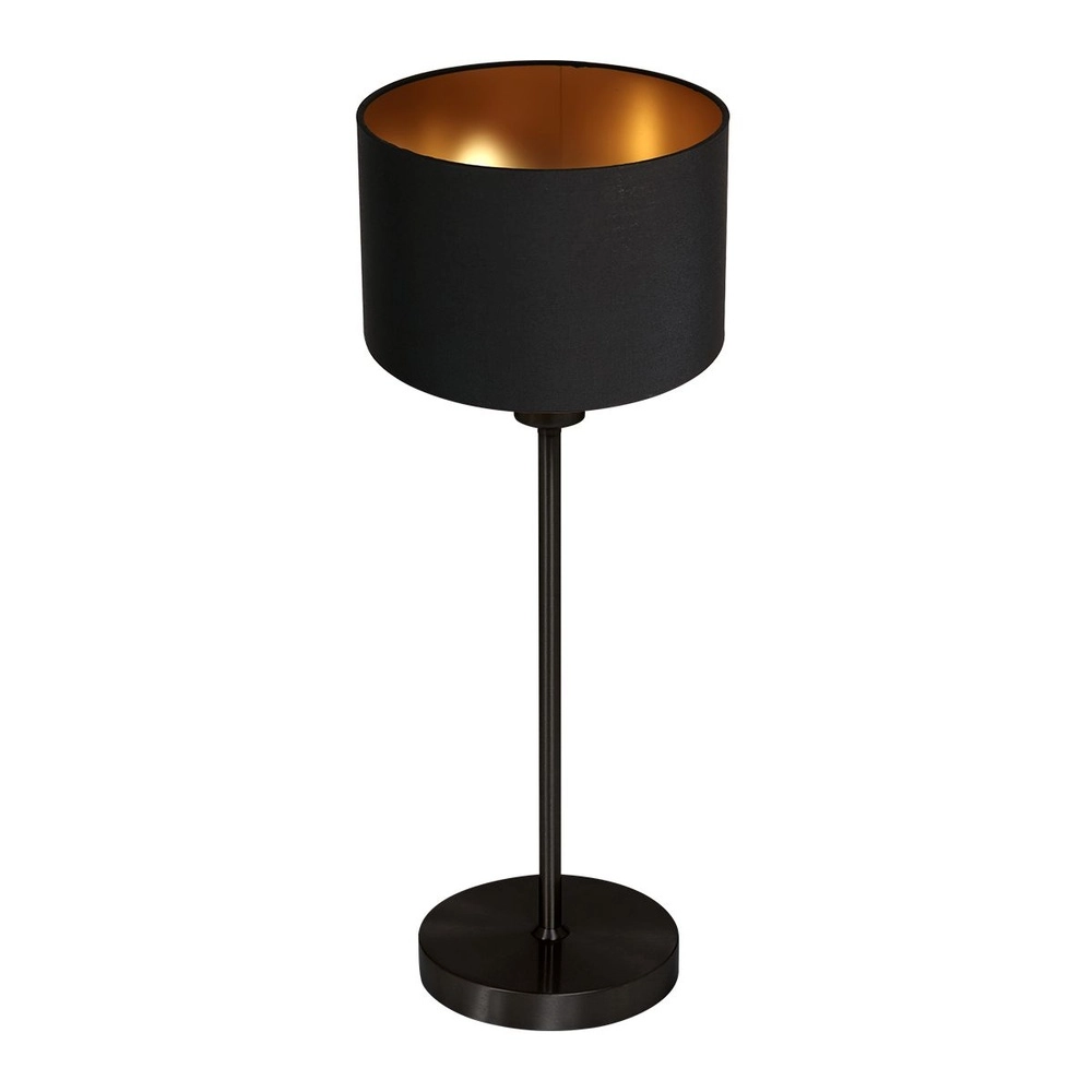 Lampe de table noire Noor avec capot noir Steinhauer 8712746182125